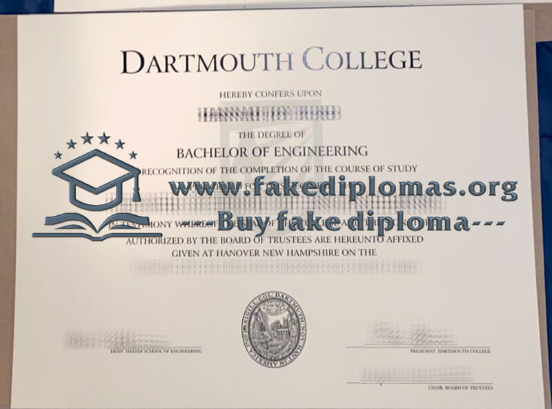 Buy Dartmouth College fake diploma, Fake Dartmouth College degree.