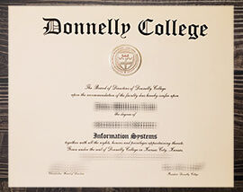 Steps to order Donnelly College certificate online.