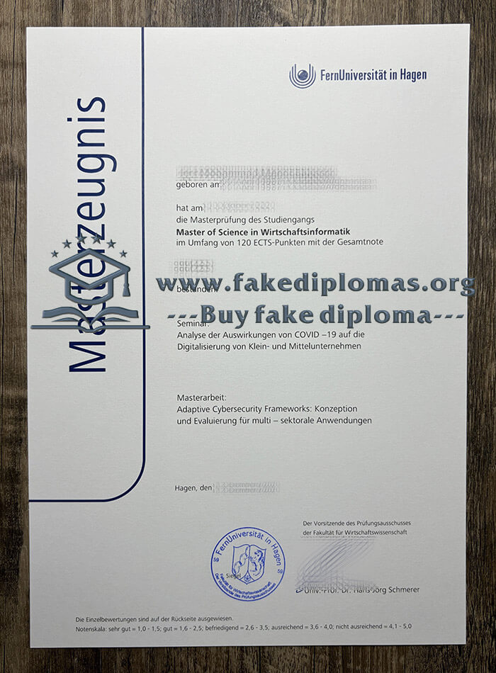 Buy FernUniversität in Hagen fake diploma, Fake FernUniversität in Hagen degree.