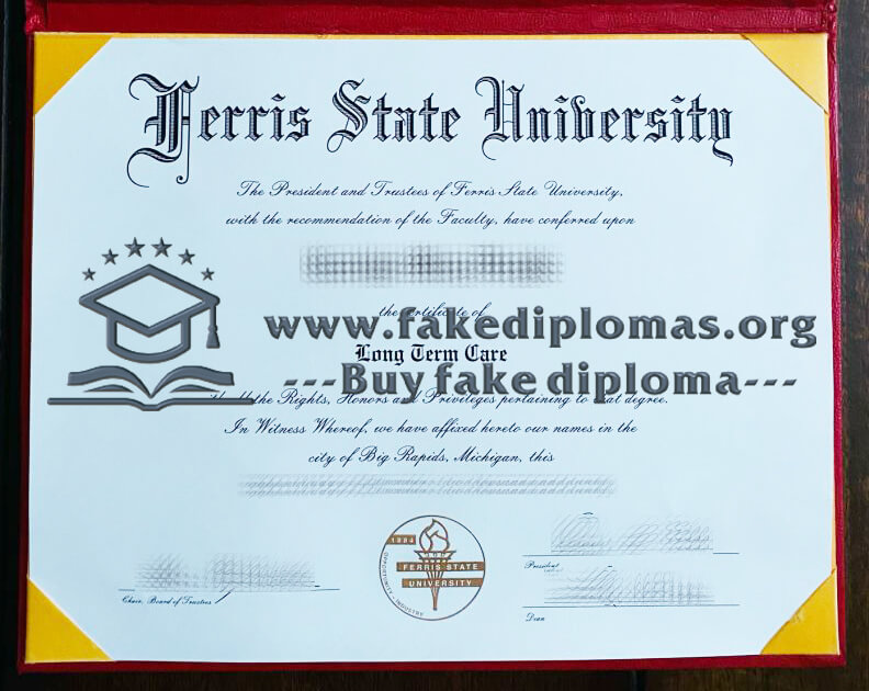 Buy Ferris State University fake diploma, Fake FSU degree.