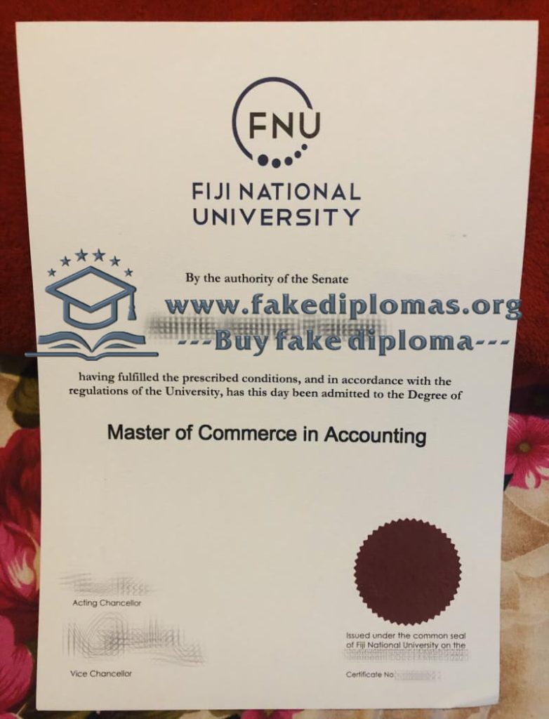 Buy Fiji National University fake diploma, Fake Fiji National University degree.