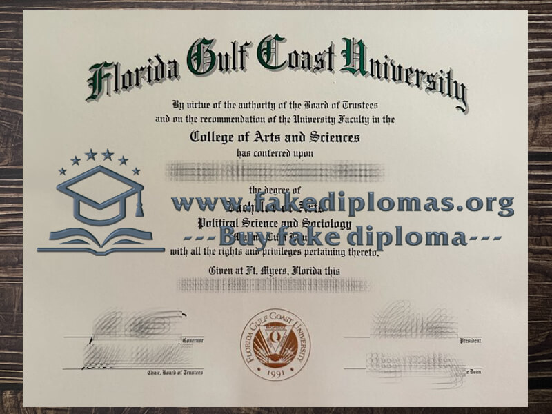 Buy FGCU fake diploma, Make Florida Gulf Coast University degree.