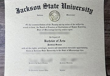 Steps to order Jackson State University certificate online.