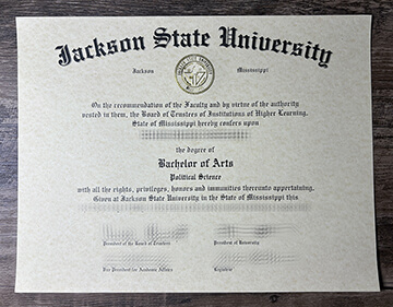 Steps to order Jackson State University certificate online.