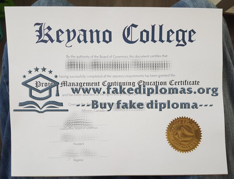 Buy Keyano College fake diploma, Fake Keyano College certificate.