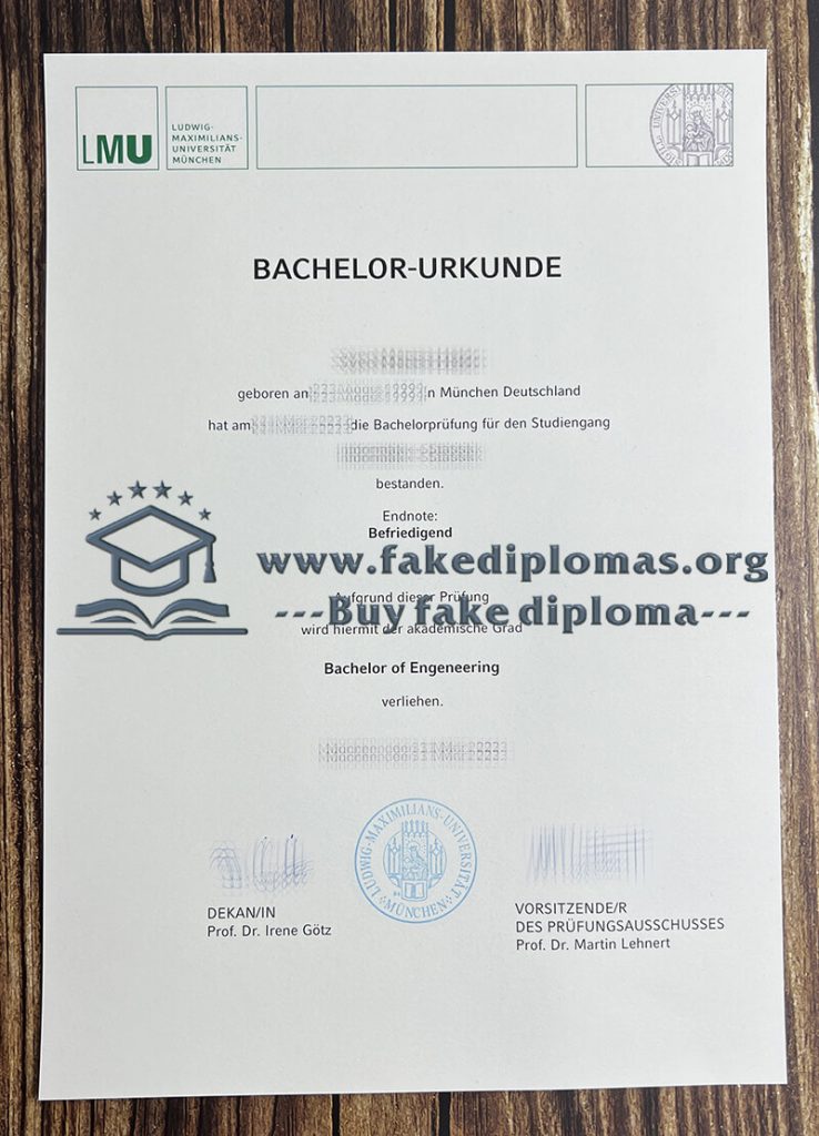 Buy Ludwig-Maximilians-Universität München fake certificate, Fake LMU degree.