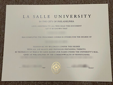 How fast can i get to buy La Salle University fake diploma?