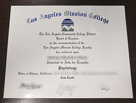 Where to buy Los Angeles Mission College fake certificate?