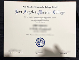 Obtain Los Angeles Mission College fake diploma online.