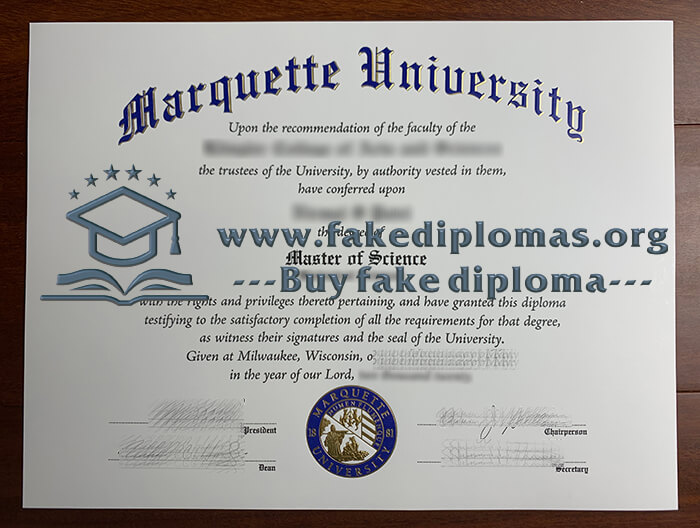 Buy Marquette University fake diploma, Fake Marquette University degree.