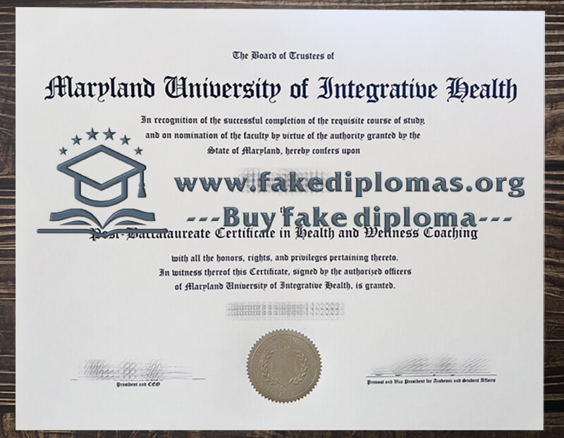 Buy Maryland University of Integrative Health fake diploma, Fake MUIH degree.