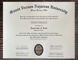 How to buy Mount Vernon Nazarene University fake diploma?