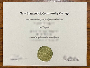 Purchase New Brunswick Community College fake diploma.