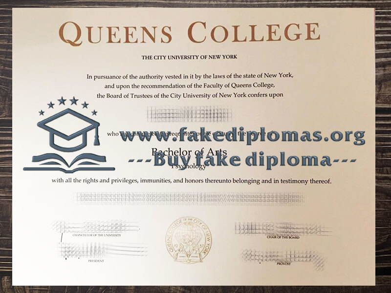 Buy Queens College fake diploma, Fake QC degree online.