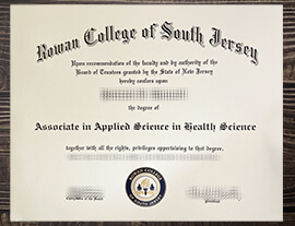 Get Rowan College of South Jersey fake diploma.