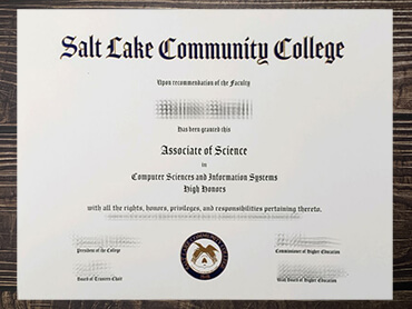 Obtain Salt Lake Community College fake diploma online.