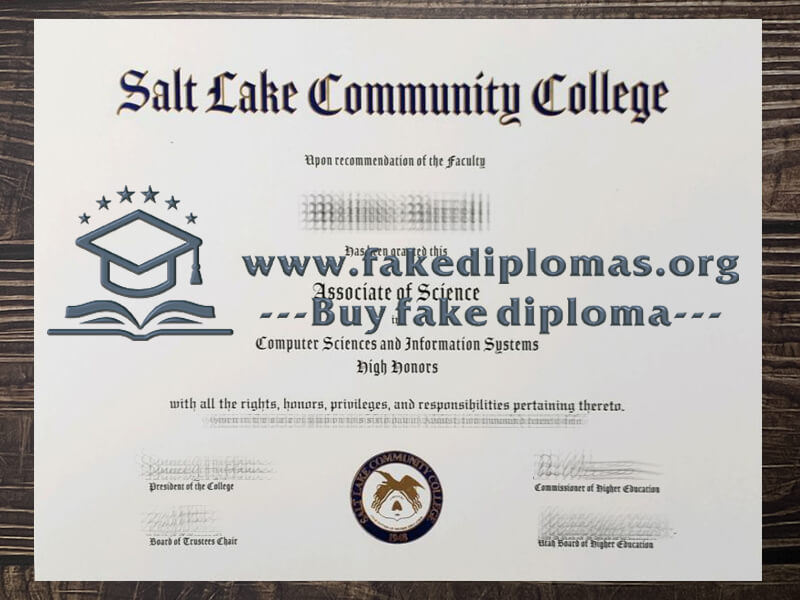 Buy Salt Lake Community College fake diploma, Fake SLCC degree.