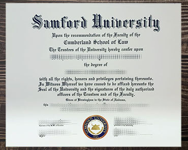 Obtain Samford University fake diploma online.