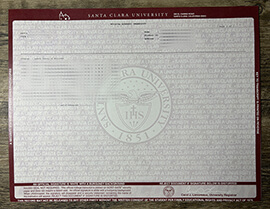 I want to buy Santa Clara University fake transcript.