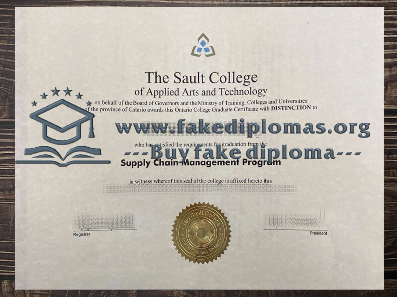 Buy Sault College fake diploma, Fake Sault College of Applied Arts and Technology degree.