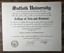 Steps to order Suffolk University certificate online.