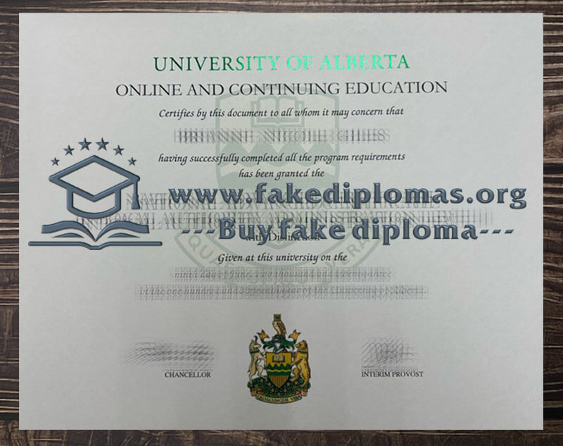 Buy University of Alberta fake diploma, Fake University of Alberta degree.