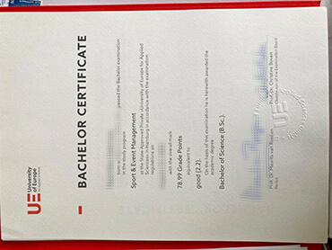 Order University of Europe for Applied Sciences fake diploma.