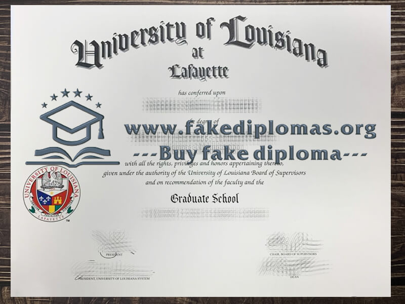 Fake University of Louisiana at Lafayette diploma, Make ULL degree.