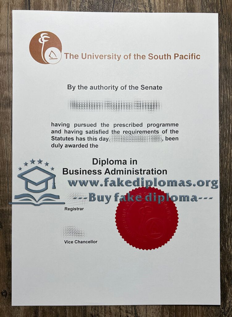 Buy University of the South Pacific fake diploma, Fake USP degree.