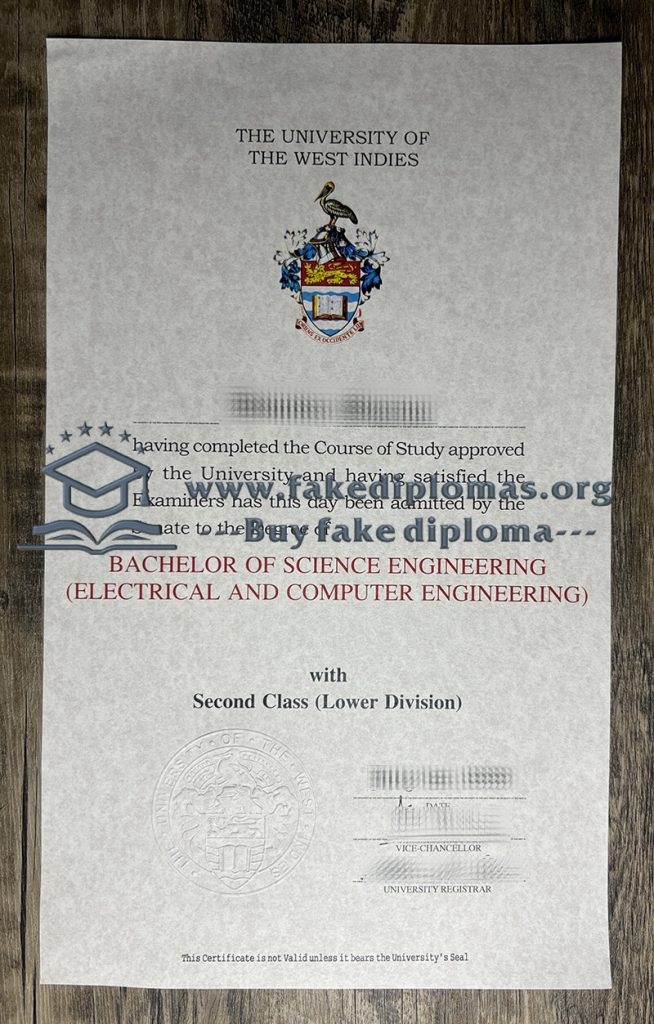 Buy University of the West Indies fake diploma, Fake UWI certificate.