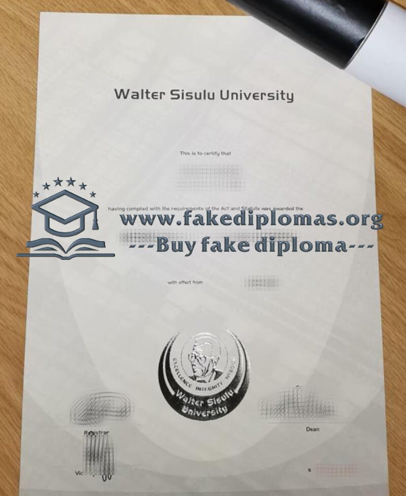 Buy Walter Sisulu University fake diploma, Make MSU degree.