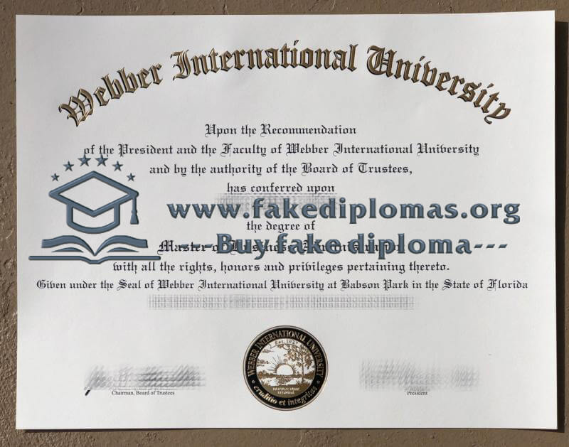 Buy Webber International University fake diploma, Fake WIU degree.