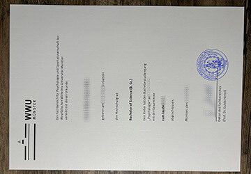 Order Westfälische Wilhelms-Universität Münster fake diploma.