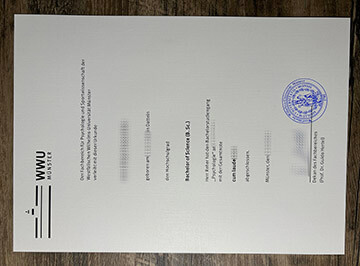 Order Westfälische Wilhelms-Universität Münster fake diploma.