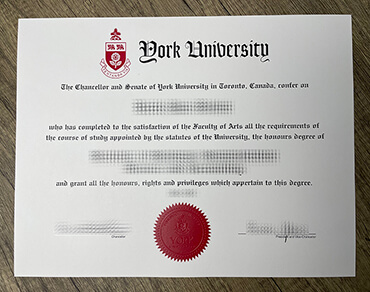 Obtain York University fake diploma.