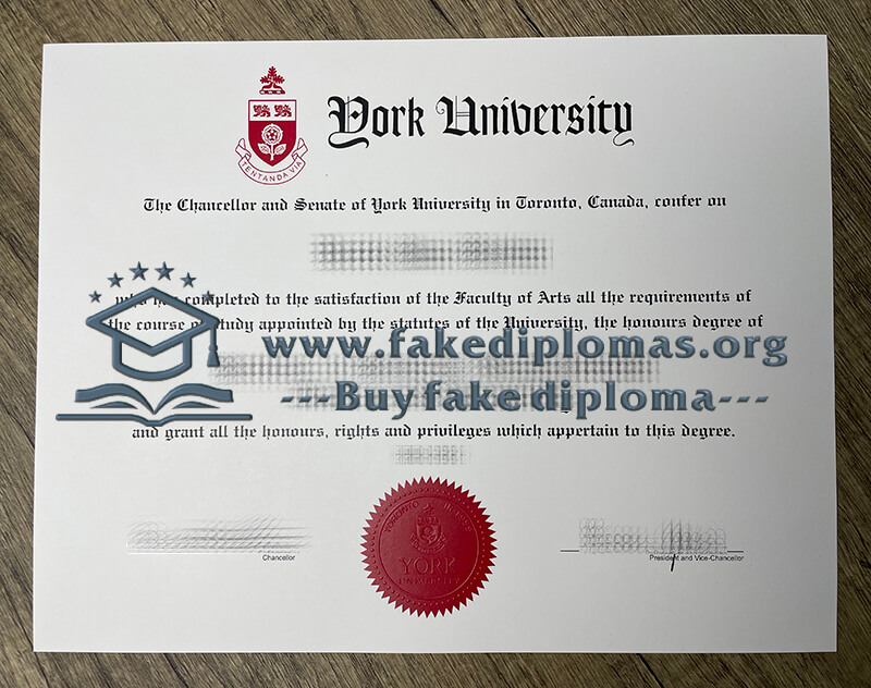 Buy York University fake diploma, Make YU degree.