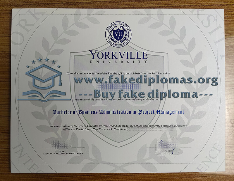 Buy Yorkville University fake diploma, Fake Yorkville University degree.