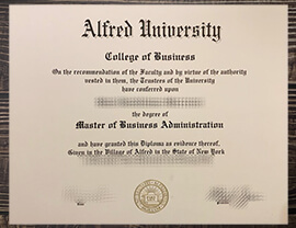 How to get a Alfred University diploma?