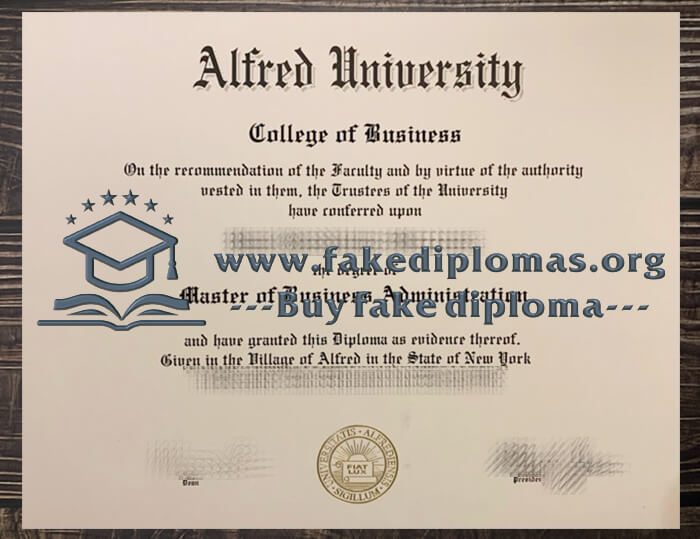 Buy Alfred University fake diploma.