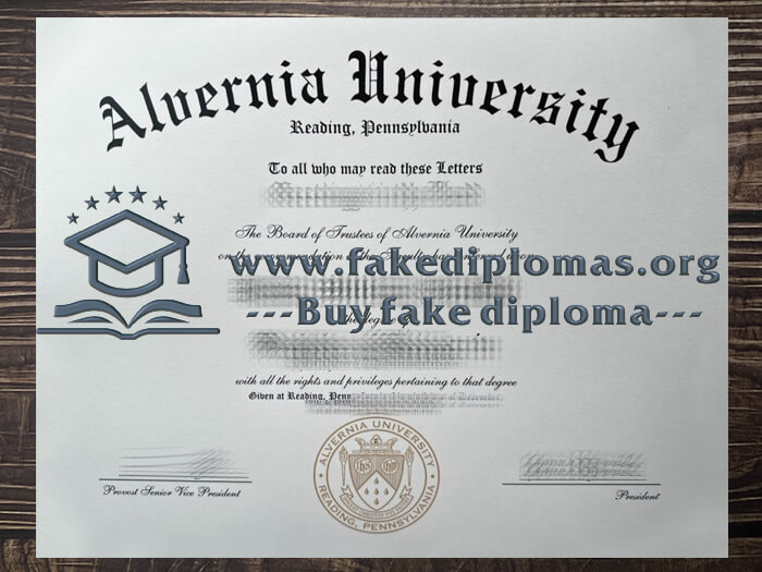 Buy Alvernia University fake diploma, Fake Alvernia University degree.