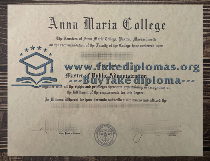 Buy Anna Maria College fake diploma.