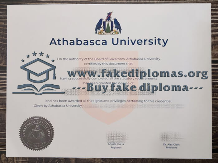 Buy Athabasca University fake diploma, Fake AU degree.