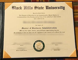 Obtain Black Hills State University fake diploma online.