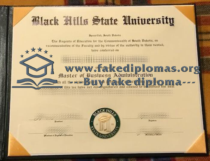 Buy Black Hills State University fake diploma, Fake BHSU degree.