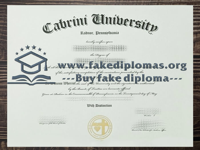 Buy Cabrini University fake diploma, Fake Cabrini University certificate.