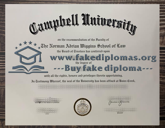 Buy Campbell University fake diploma, Fake Campbell University degree.