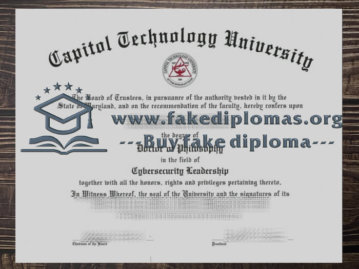 Buy Capitol Technology University fake diploma.