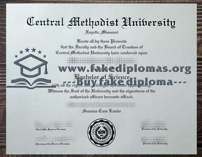 Buy Central Methodist University fake diploma, Fake CMU degree.