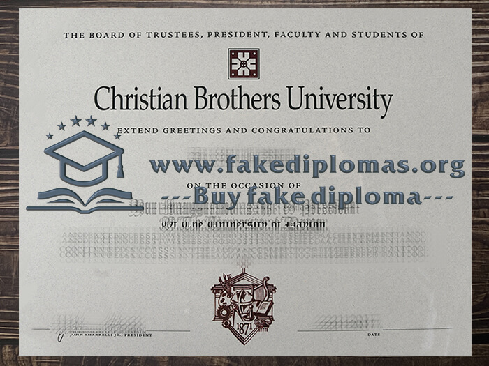 Buy Christian Brothers University fake diploma.