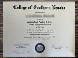 How long to buy College of Southern Nevada fake diploma?